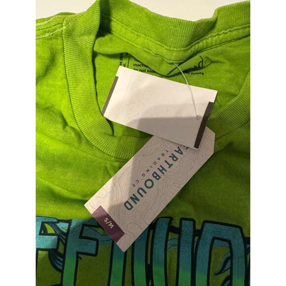 NWT Earthbound Trading Co. Fleetwood Mac Green Tee - Picture 5 of 6